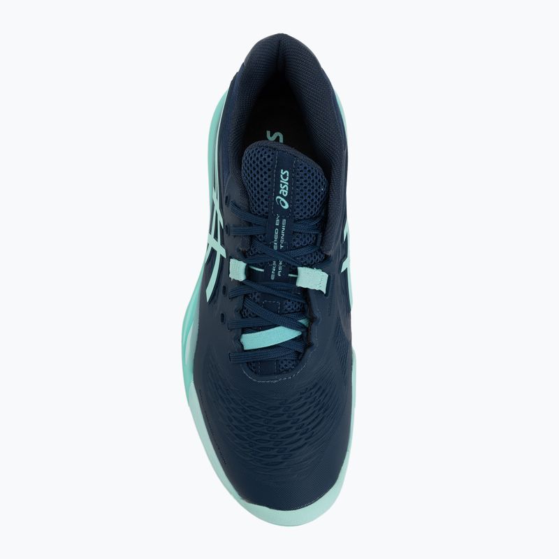 Încălțăminte de tenis pentru bărbați ASICS Gel-Resolution X night sky/illuminate mint 5