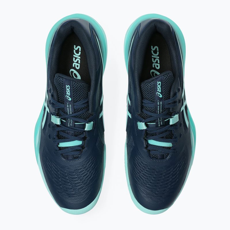 Încălțăminte de tenis pentru bărbați ASICS Gel-Resolution X Clay night sky/illuminate mint 4