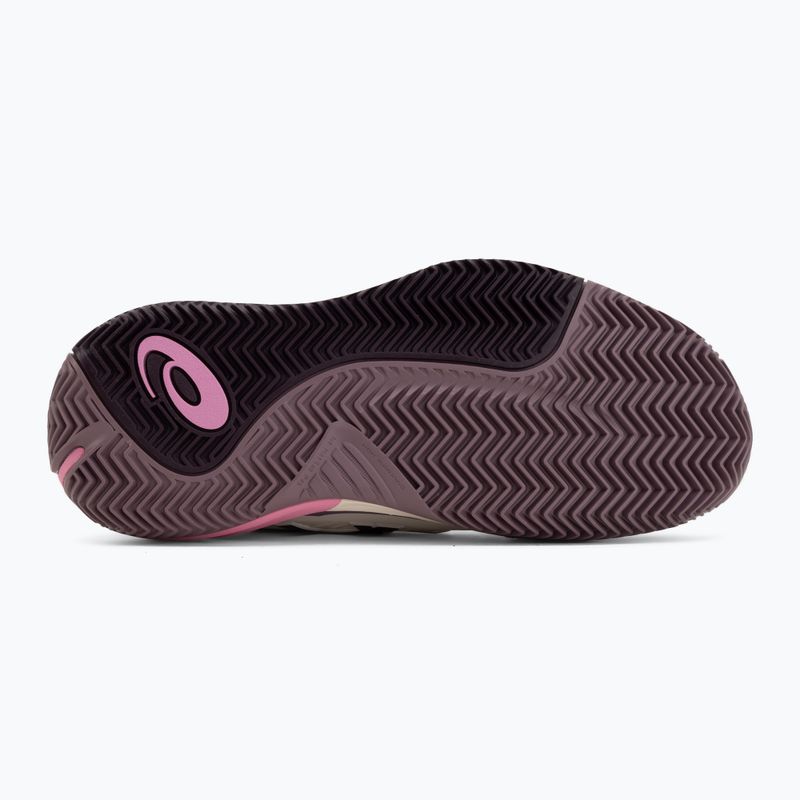 Încălțăminte de tenis pentru femei ASICS Gel-Resolution X Clay soft oat/dark aubergine 4