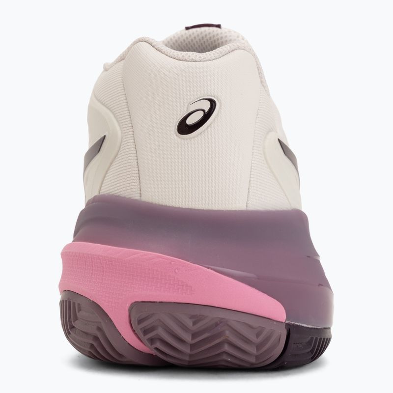 Încălțăminte de tenis pentru femei ASICS Gel-Resolution X Clay soft oat/dark aubergine 6