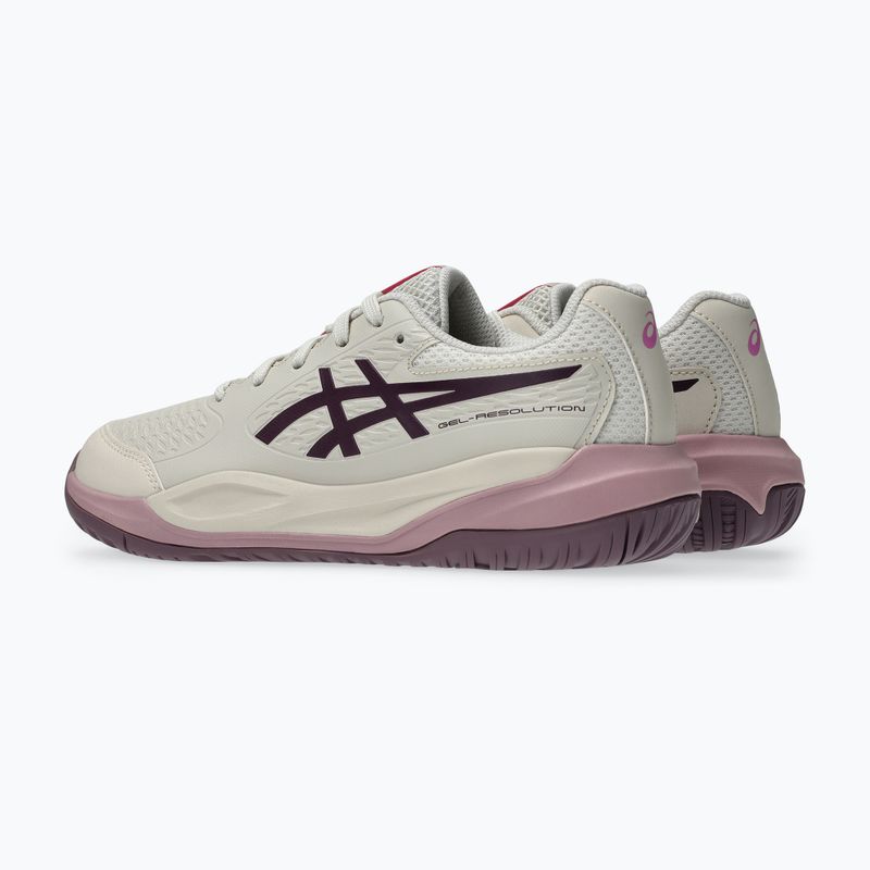 Încălțăminte de tenis pentru copii ASICS Gel-Resolution X GS soft oat/dark aubergine 3