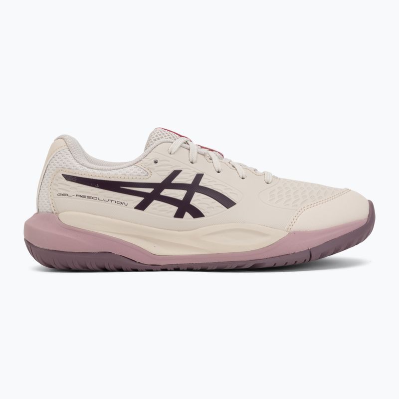 Încălțăminte de tenis pentru copii ASICS Gel-Resolution X GS soft oat/dark aubergine 2