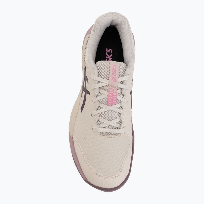 Încălțăminte de tenis pentru copii ASICS Gel-Resolution X GS soft oat/dark aubergine 5