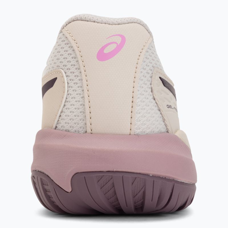 Încălțăminte de tenis pentru copii ASICS Gel-Resolution X GS soft oat/dark aubergine 6