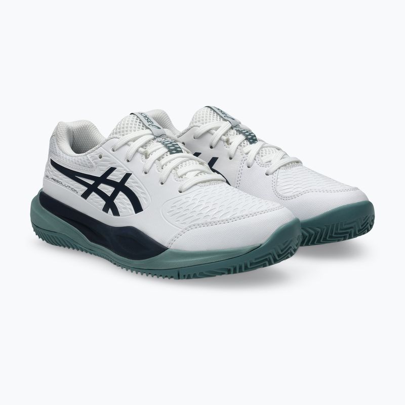 Încălțăminte de tenis pentru copii ASICS Gel-Resolution X GS Clay white/midnight