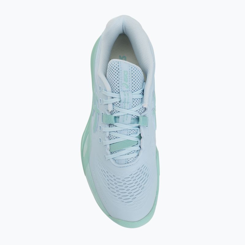 Încălțăminte de tenis pentru femei ASICS Gel-Resolution X light blue/oasis green 5