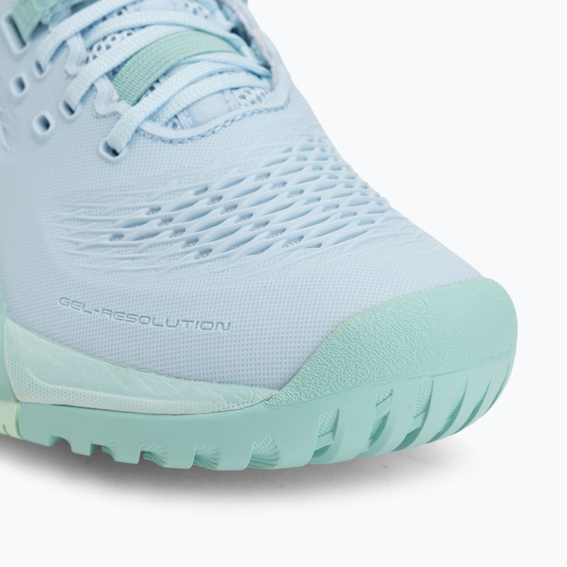 Încălțăminte de tenis pentru femei ASICS Gel-Resolution X light blue/oasis green 7