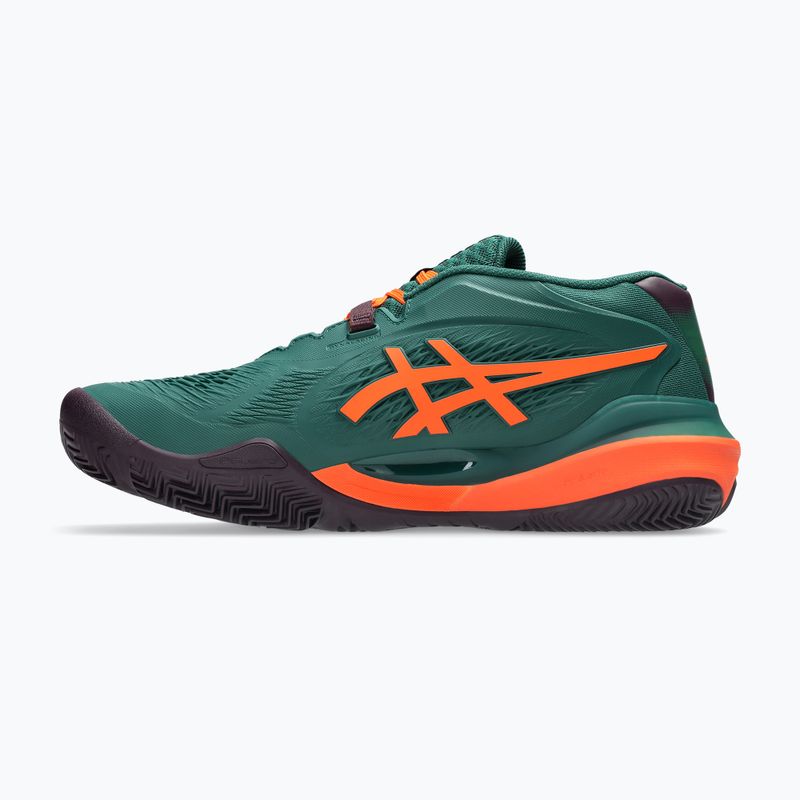 Încălțăminte de padel pentru bărbați Asics Gel-Resolution X Padel Jewel Green/Energy Orange 2