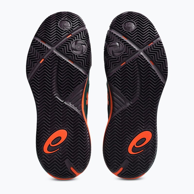 Încălțăminte de padel pentru bărbați Asics Gel-Resolution X Padel Jewel Green/Energy Orange 3