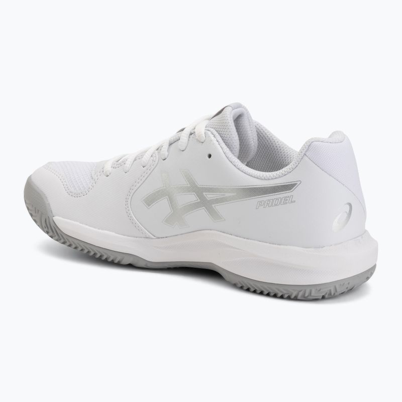 Încălțăminte de padel pentru femei ASICS Gel-Dedicate 9 Padel W white/pure silver 3
