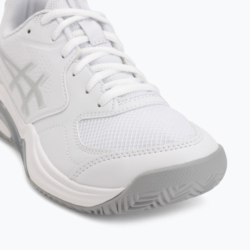 Încălțăminte de padel pentru femei ASICS Gel-Dedicate 9 Padel W white/pure silver 7