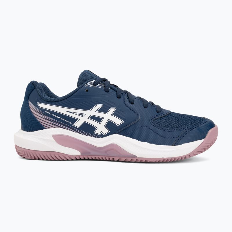 Încălțăminte de tenis pentru femei ASICS Gel-Dedicate 9 Clay W independence blue/white 2