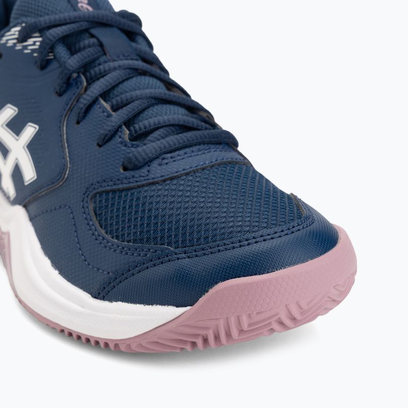 Încălțăminte de tenis pentru femei ASICS Gel-Dedicate 9 Clay W independence blue/white 7