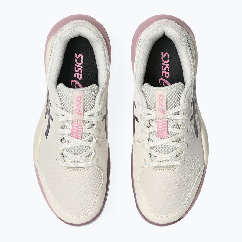Încălțăminte de tenis pentru copii ASICS Gel-Resolution X GS Clay soft oat/dark aubergine 5