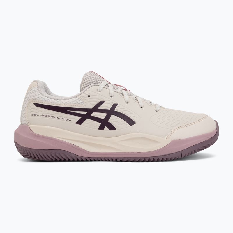 Încălțăminte de tenis pentru copii ASICS Gel-Resolution X GS Clay soft oat/dark aubergine 2