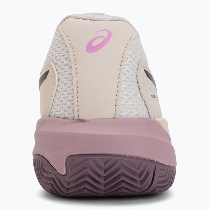 Încălțăminte de tenis pentru copii ASICS Gel-Resolution X GS Clay soft oat/dark aubergine 6
