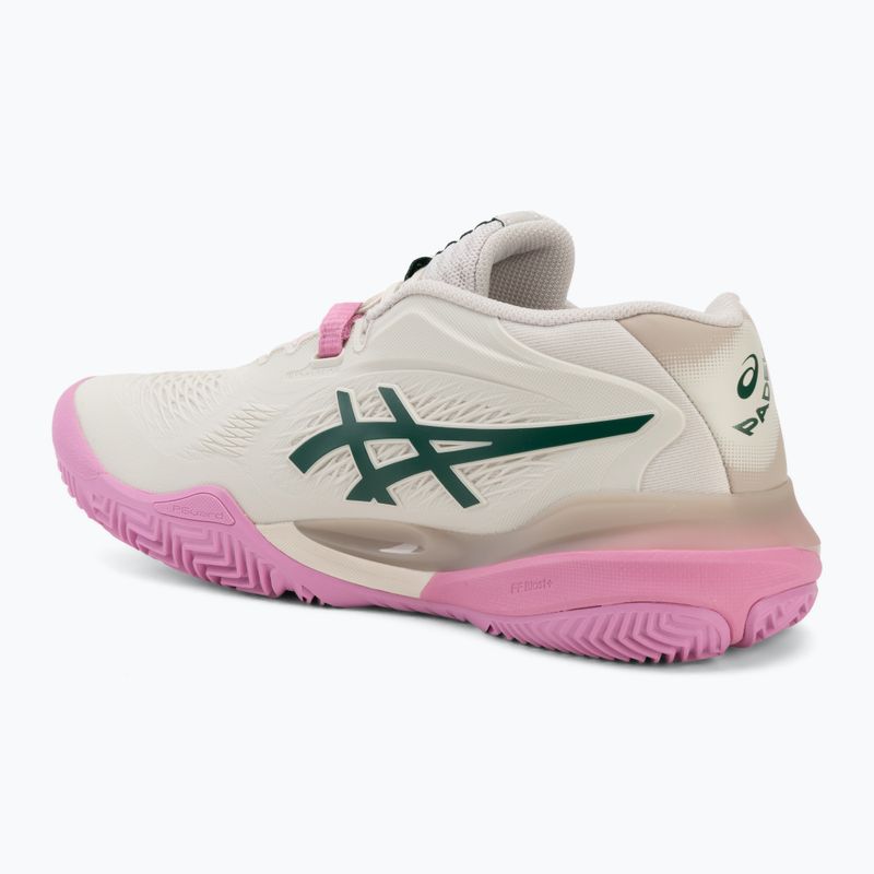 Încălțăminte de padel pentru femei Asics Gel-Resolution X Padel Soft Oat/Jewel Green 3