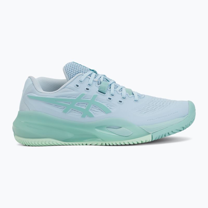 Încălțăminte de tenis pentru femei ASICS Gel-Resolution X Clay light blue/oasis green 2