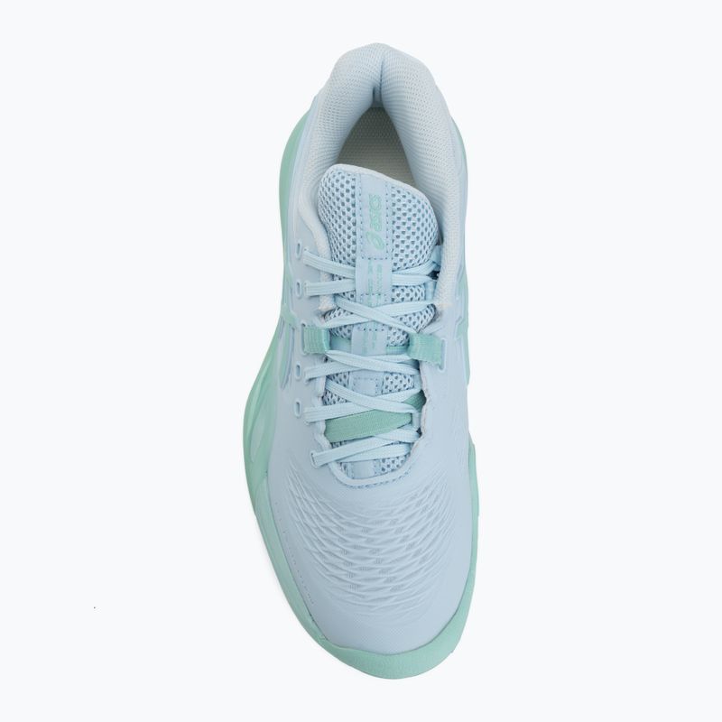 Încălțăminte de tenis pentru femei ASICS Gel-Resolution X Clay light blue/oasis green 5