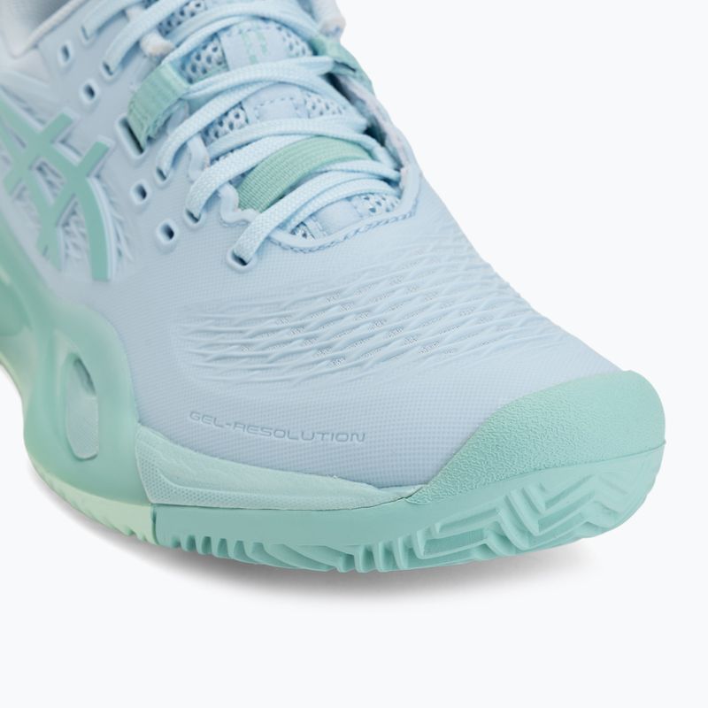 Încălțăminte de tenis pentru femei ASICS Gel-Resolution X Clay light blue/oasis green 7