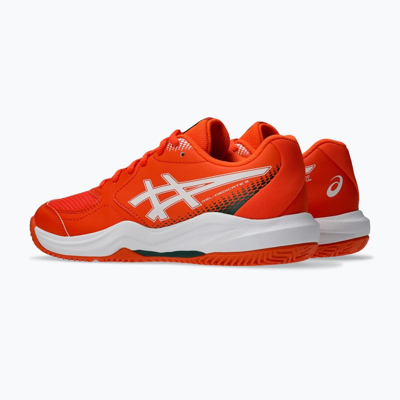Încălțăminte de padel ASICS Gel-Dedicate 9 Padel GS energy orange/white 3