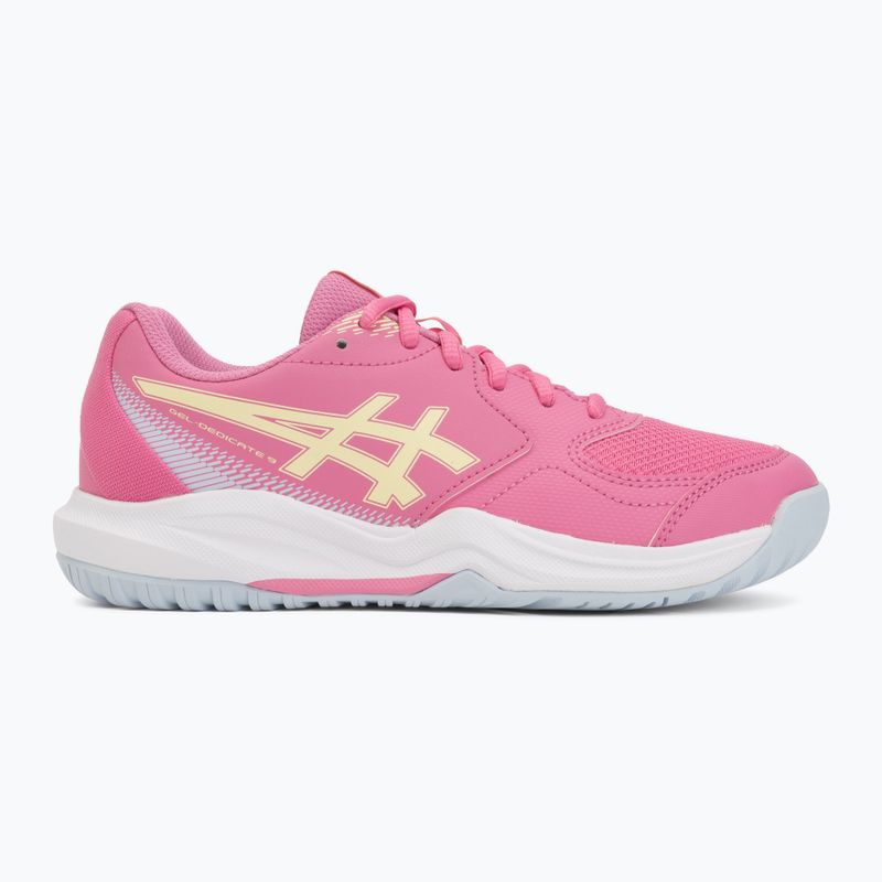 Încălțăminte de tenis pentru copii ASICS Gel-Dedicate 9 GS dragon fruit/soft yellow 2