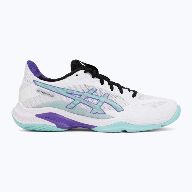 Încălțăminte de volei pentru femei ASICS Blade FF 2 white/illuminate mint 2