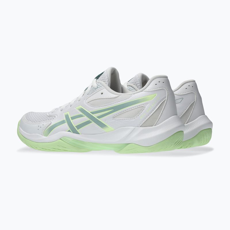 Încălțăminte de volei pentru femei ASICS Gel-Rocket 12 white/ocean haze 4