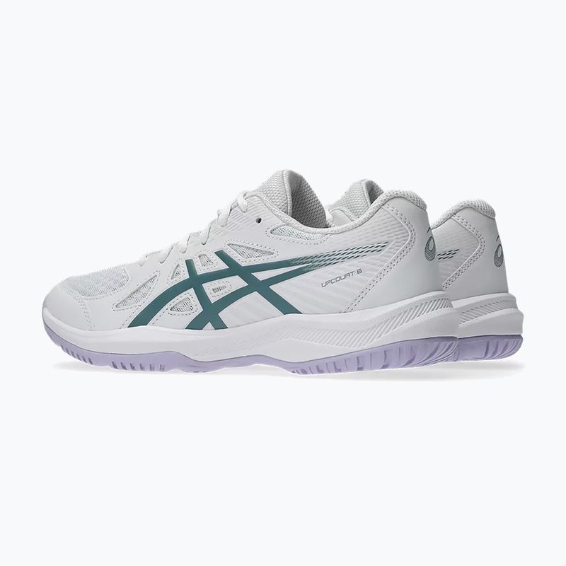 Încălțăminte pentru femei ASICS Upcourt 6 white/foggy teal 4