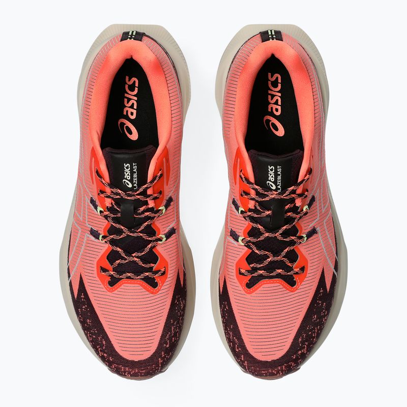 Pantofi de alergare bărbați Asics Blazeblast sun coral/dark aubergine 6