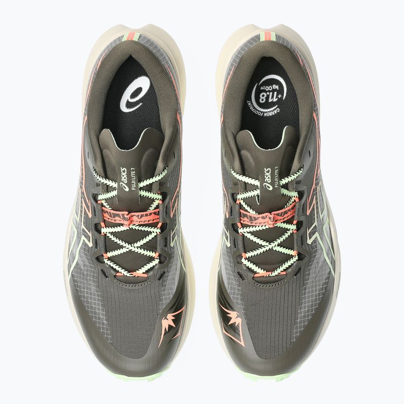 Încălțăminte de alergare Asics Fuji Lite 7 kuriiro brown/illuminate yellow 4