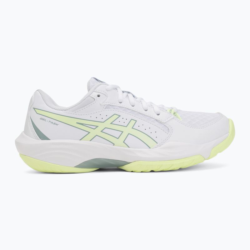 Încălțăminte de volei pentru femei ASICS Gel-Task 5 white/illuminate yellow 2
