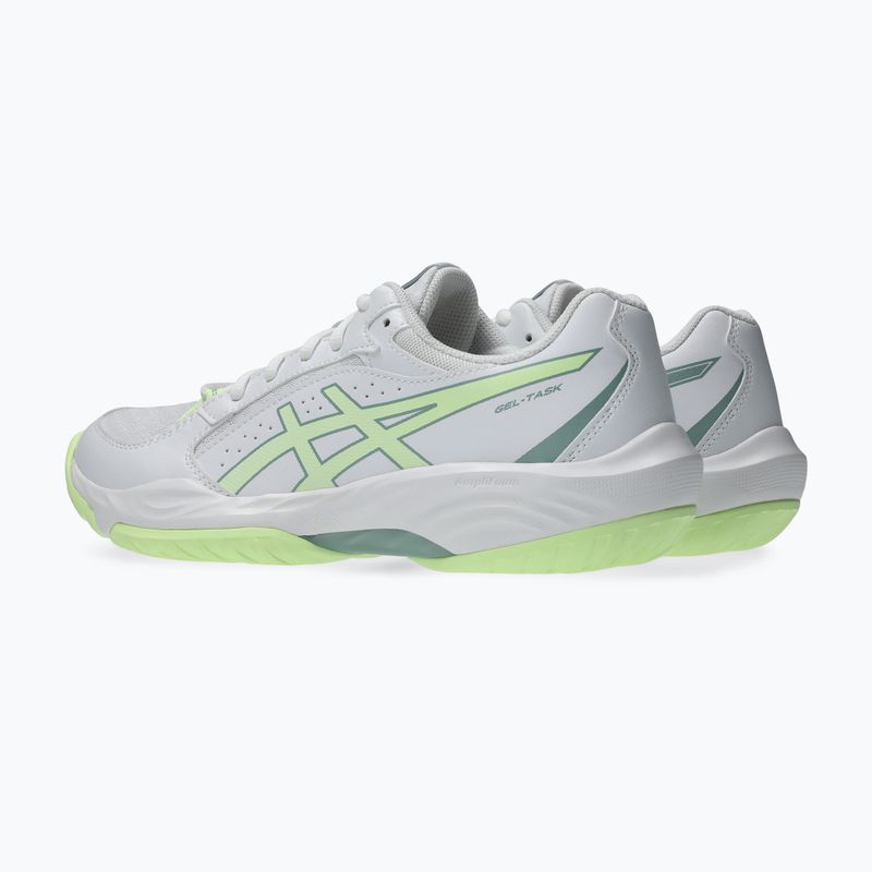 Încălțăminte de volei pentru femei ASICS Gel-Task 5 white/illuminate yellow 4