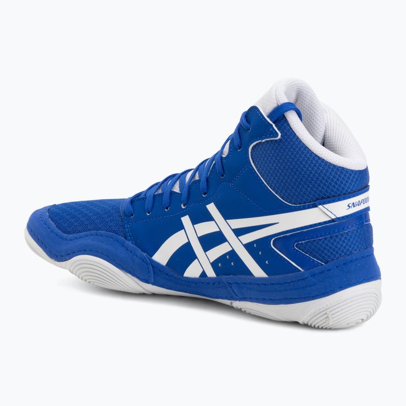 Încălțăminte de lupte ASICS Snapdown 4 neon blue/white 3