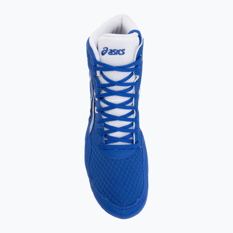 Încălțăminte de lupte ASICS Snapdown 4 neon blue/white 5