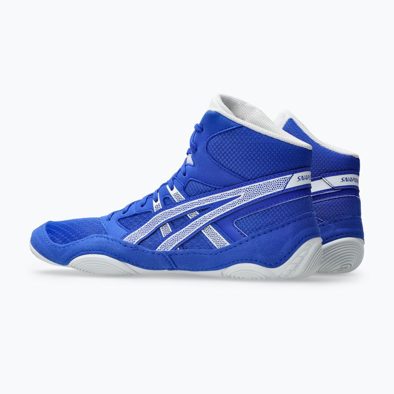 Încălțăminte de lupte ASICS Snapdown 4 neon blue/white 4