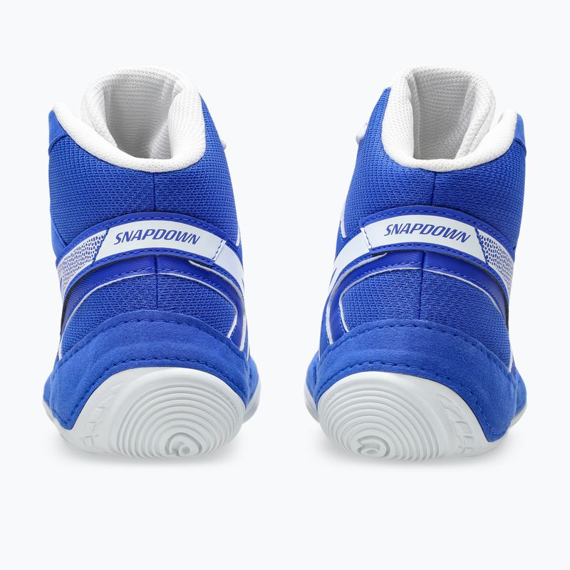 Încălțăminte de lupte ASICS Snapdown 4 neon blue/white 5
