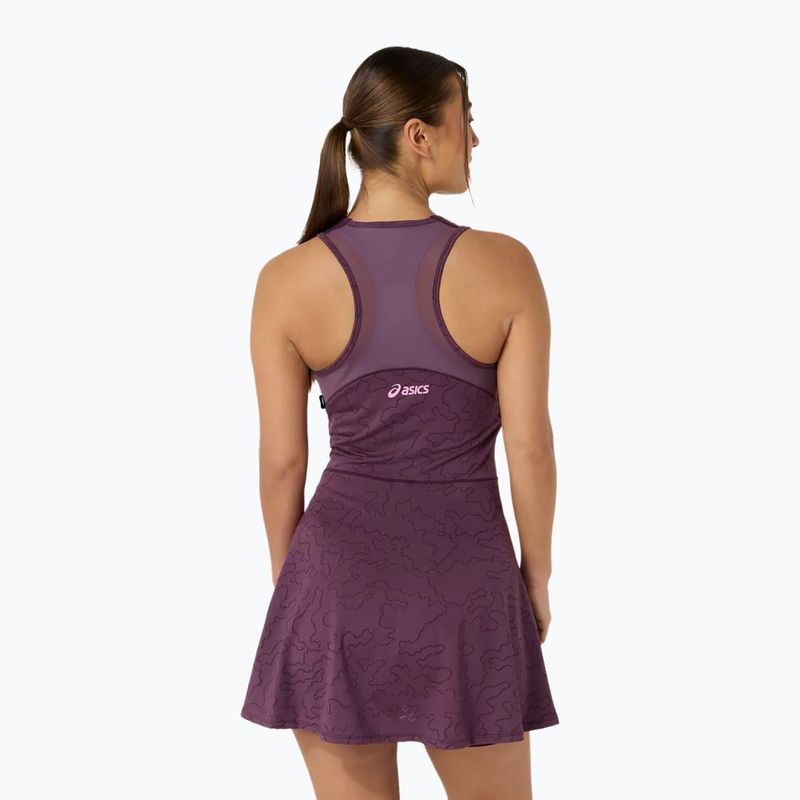 Rochie de tenis ASICS Match Jacquard Dress Dark Aubergine 2