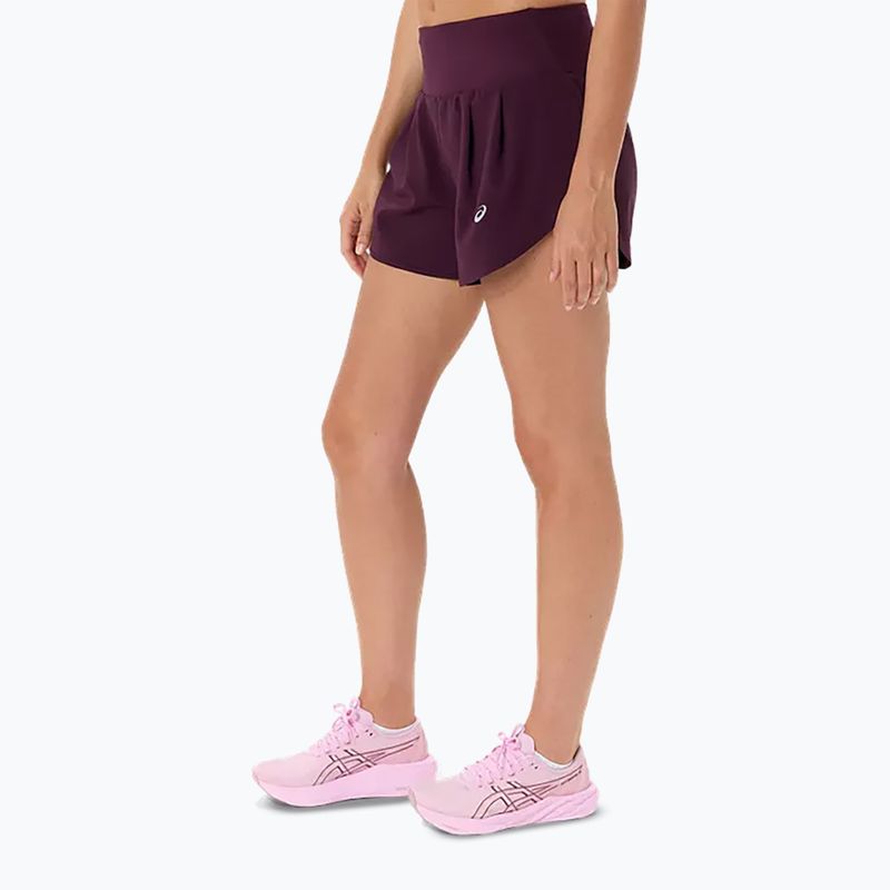 Pantaloni scurți de alergare pentru femei Asics Road 3.5In Short Dark Aubergine 3