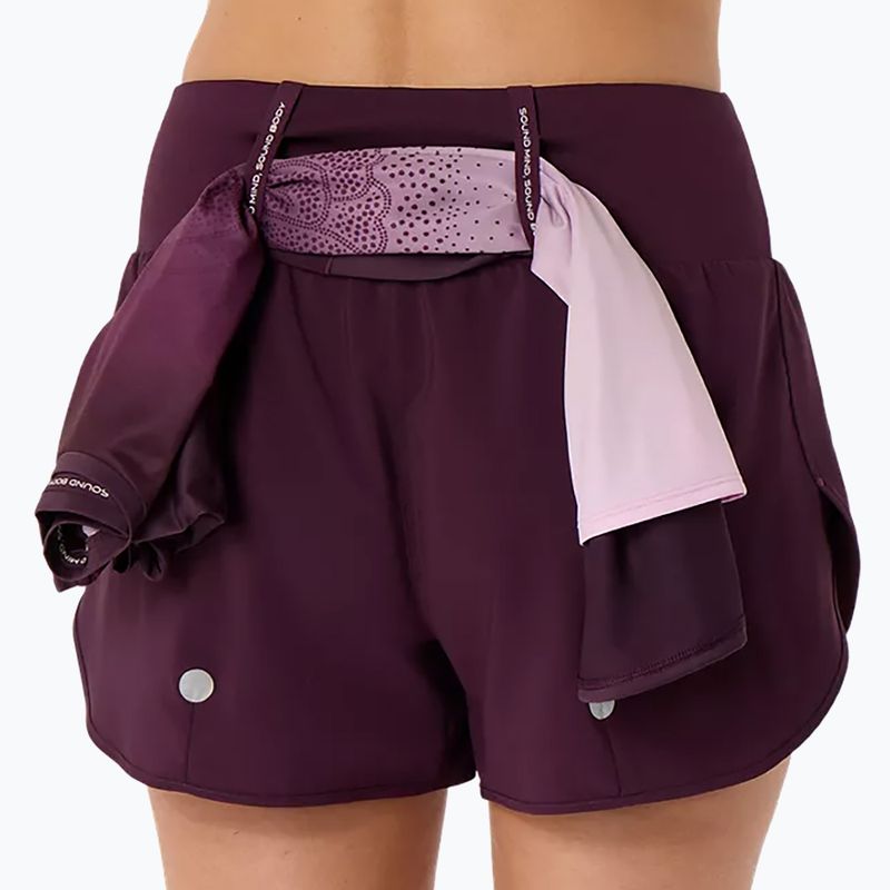 Pantaloni scurți de alergare pentru femei Asics Road 3.5In Short Dark Aubergine 4