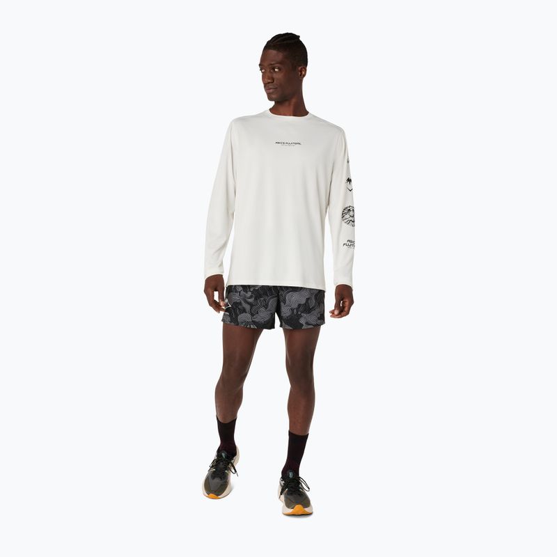 Longsleeve de alergare pentru bărbați Asics Fujitrail Logo Ls Top Cream 2