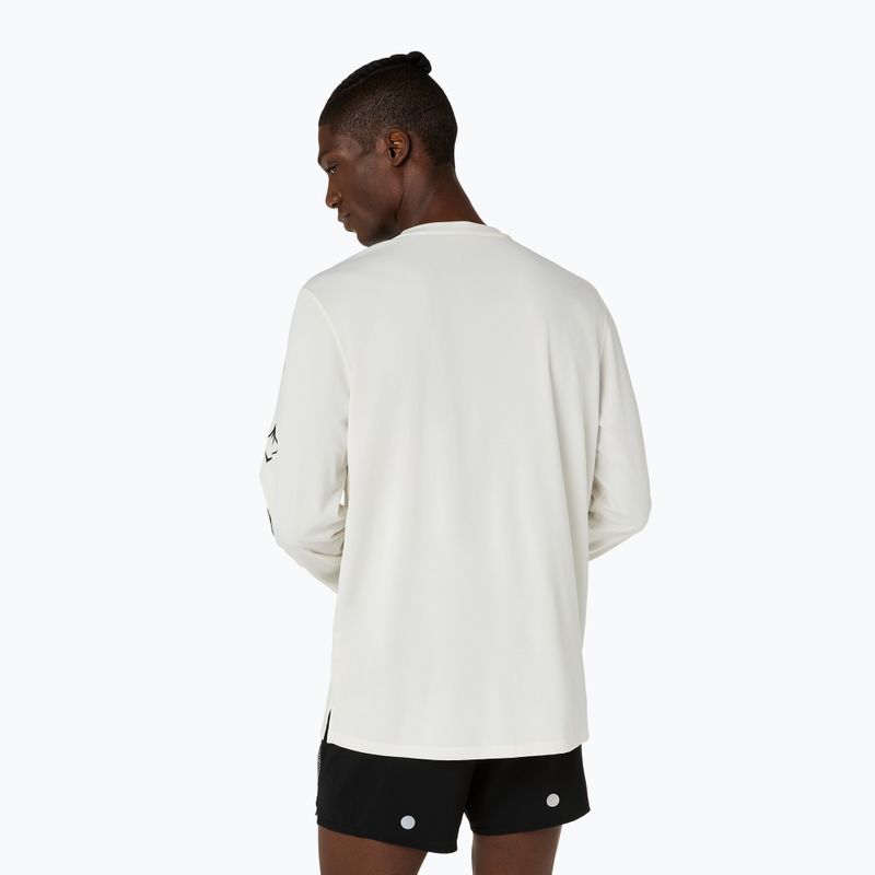 Longsleeve de alergare pentru bărbați Asics Fujitrail Logo Ls Top Cream 3