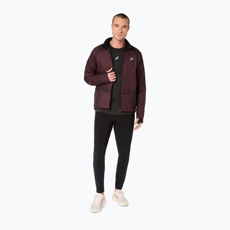 Geacă de alergare pentru bărbați ASICS Road Winter Jacket dark currant 2