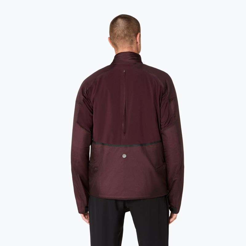 Geacă de alergare pentru bărbați ASICS Road Winter Jacket dark currant 3