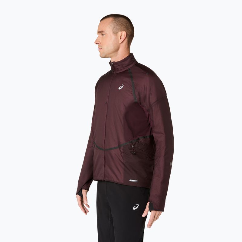 Geacă de alergare pentru bărbați ASICS Road Winter Jacket dark currant 4