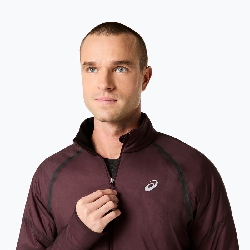 Geacă de alergare pentru bărbați ASICS Road Winter Jacket dark currant 5