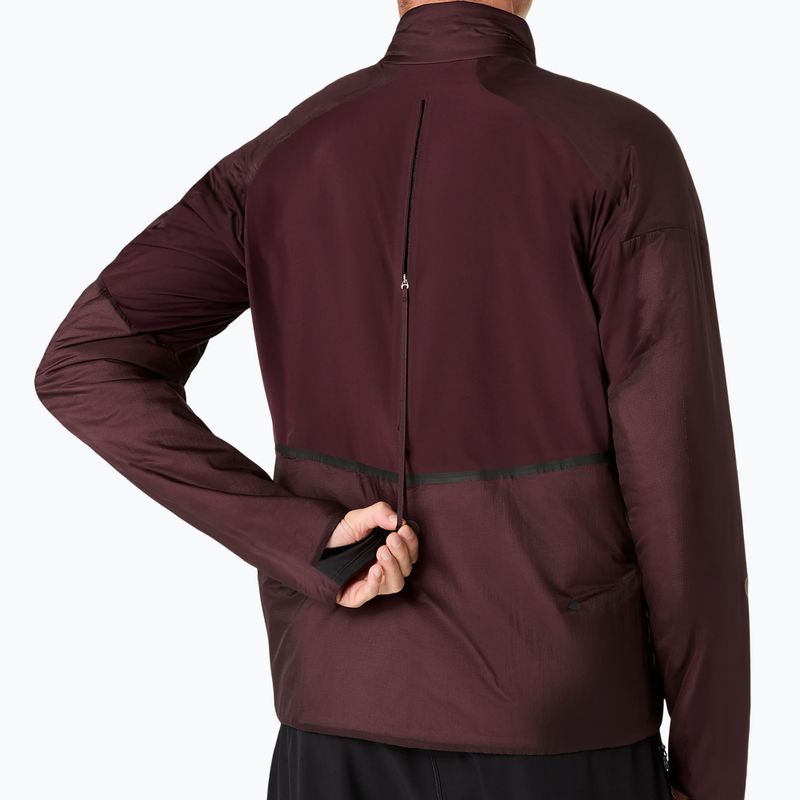 Geacă de alergare pentru bărbați ASICS Road Winter Jacket dark currant 8