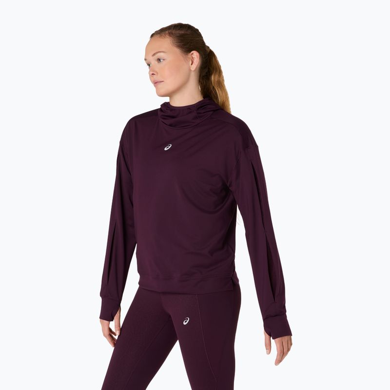 Bluză pentru femei de alergare ASICS Nagino Run Winter Hoodie dark aubergine 4