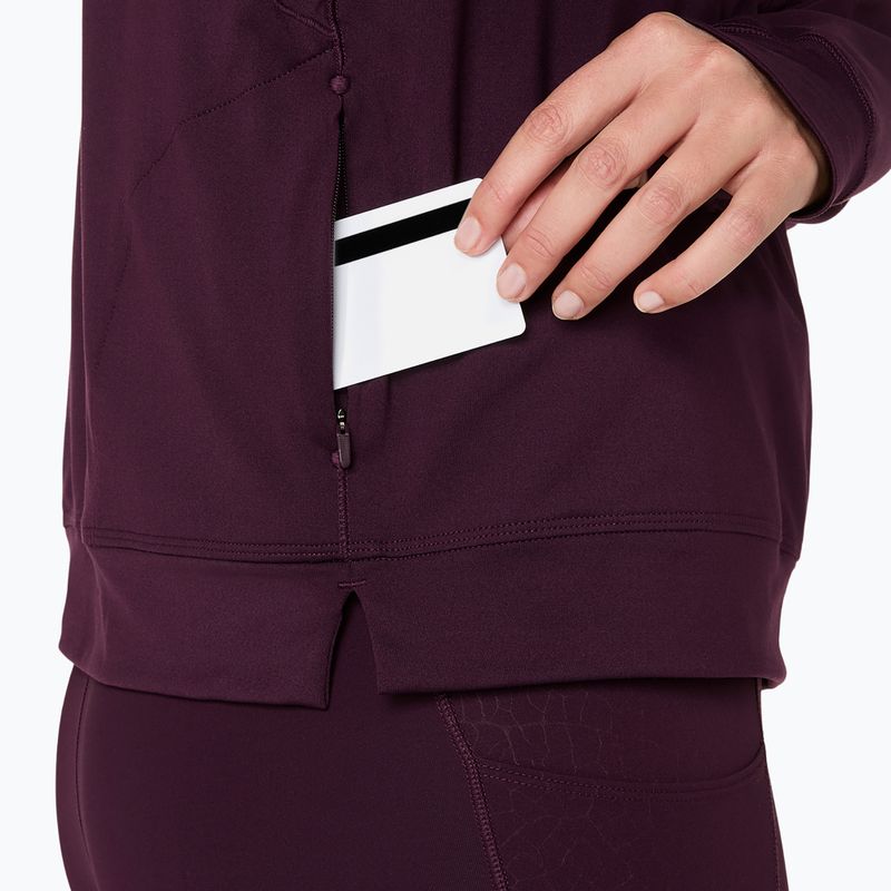 Bluză pentru femei de alergare ASICS Nagino Run Winter Hoodie dark aubergine 10