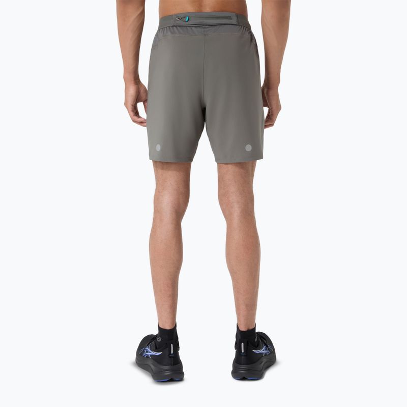 Pantaloni scurți de alergare pentru bărbați Asics Road 7In Short Truffle Grey 3